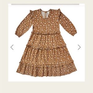 Rylee & Cru camel floral dress. 2/3T, smoke free home